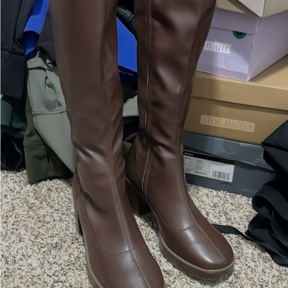 Brown Over the Knee Boots